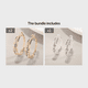 thumbnail image 1 of 1pair Men's Earrings Exquisite Explosive Style Wind Rhinestone Men's And Women's Earrings Large Circle Earrings Ear Jewelry, 1 of 5