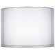 thumbnail image 1 of Pantalla de lámpara Springcrest 41x30x28 cm Plateada/Blanca, 1 of 5