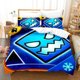 thumbnail image 1 of Game Geometry Dash Bedding Set,Duvet Cover Comforter Bed Set Quilt Cover Pillowcase, Boys Girls Adults Bed Sheets, 1 of 5
