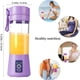 thumbnail image 2 of 6 hojas portátiles en taza de jugo 3D, versión mezcladora de jugo recargable interruptor magnético seguro mezcladora eléctrica de frutas para una mezcla excelente 380ml, 2 of 3