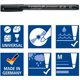 thumbnail image 4 of Marcador STAEDTLER 31-9WP4GS Lumocolor negro, paquete de 4, 4 of 4