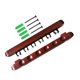 thumbnail image 4 of Soporte De Madera Para Palo De Billar, Montaje En Pared, 6 Clips Para Tacos Para Amantes Del Billar, Rojo, 4 of 5