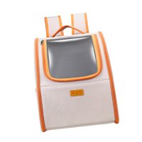 Ioensy - Cat Pet Puppies Mochila Ventana Transparente Plegable Exterior Naranja