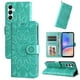 thumbnail image 1 of Funda tipo cartera FOXDOCK para Samsung Galaxy A05s , diseño girasol en relieve, cuero PU, cierre magnético, soporte y tarjetero, 1 of 5