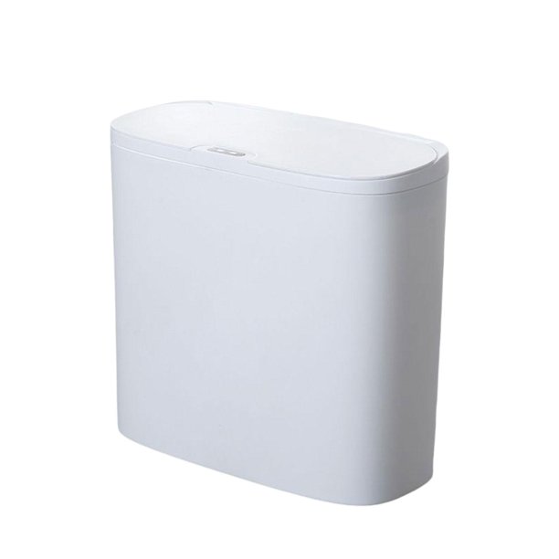 Basurero Inteligente, Canasto De Basura De Reciclaje Para El Hogar, Baño, Cocina, Blanco