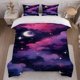 thumbnail image 1 of Dreamy Night Sky Themed Bedding Set Duvet Cover and Pillowcase Set Soft and Comfortable for All Seasons, 1 of 5