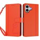 thumbnail image 3 of Funda Cartera Trébol para iPhone 17 con Ranuras Tarjetas y Carga Inalámbrica Naranja, 3 of 6