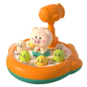 Magideal - Whack Game Juguete Para Golpear Topos, Juguete Montessori, Juguete De Desarrollo, Juguete Educativo Para Niños, Niñas, Niños, Regalos De Vacaciones Cerdo