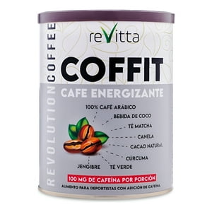 Revitta Wellness - Café Energizante Coffit 300 Grs. 100Mg Cafeína Por Porción