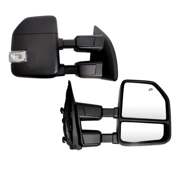 Espejos de remolque eléctricos y calefactados SUPDM para Ford Super Duty F-250, F-350, F-450 y F-550 (1999‑2016)