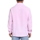 thumbnail image 3 of INSPIRE CHIC Camisa de Hombre Seersucker a Rayas de Manga Larga con Botones Texturizados XL Rosa, 3 of 5
