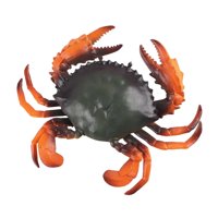 Magideal - Mini Modelo De Figuritas De Cangrejo Realista, Juego De Animales, Juguete Educativo De Aprendizaje Temprano, Figuras De Animales, Figuritas De Cangrej Naranja