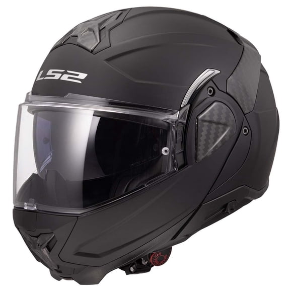 Casco de moto LS2 Advant II modular con protector solar negro