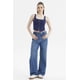 thumbnail image 4 of Polera Mujer Escote Cuadrado Botones Falsos Azul Oscuro, 4 of 4
