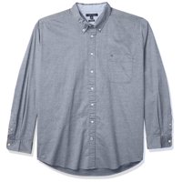 Camisa Tommy Hilfiger De Manga Larga Para Hombre, Talla Grande Y Alta
