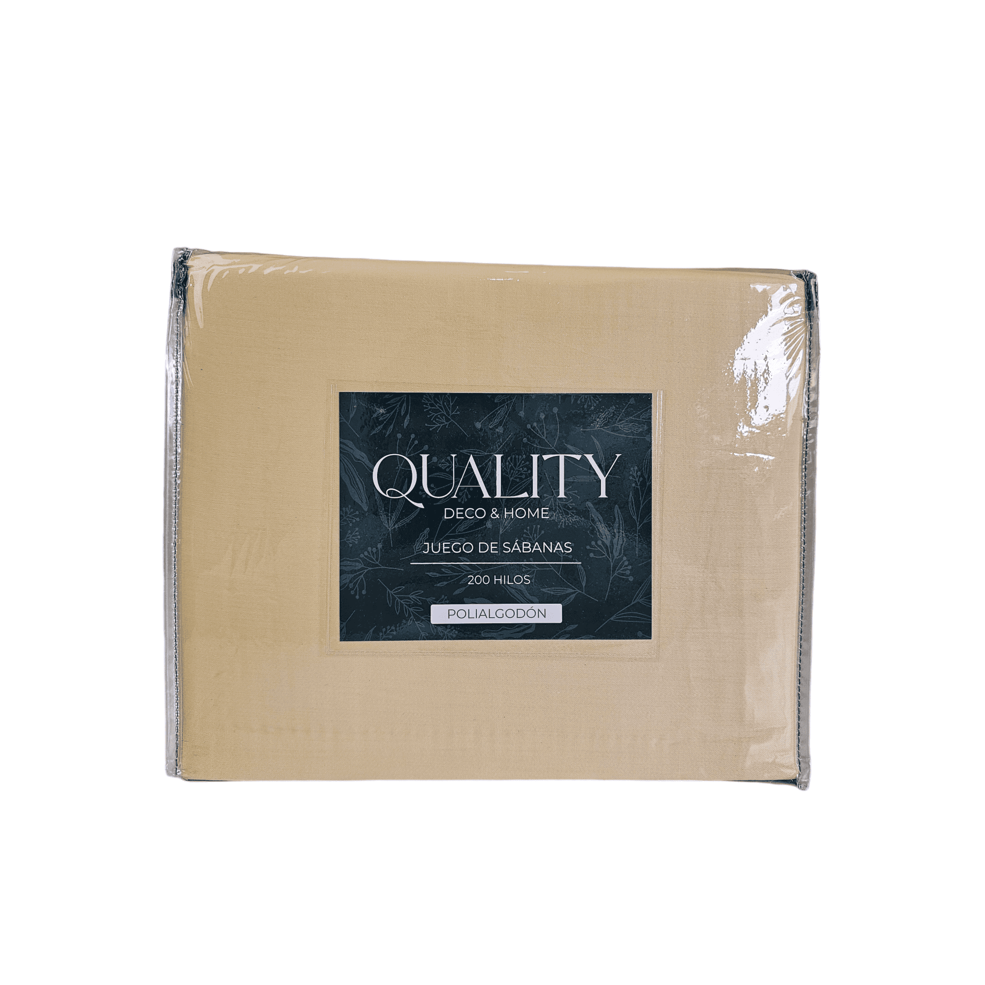 Qualityhome - Juego De Sabanas 200 Hilos 1 Plaza Amarillo