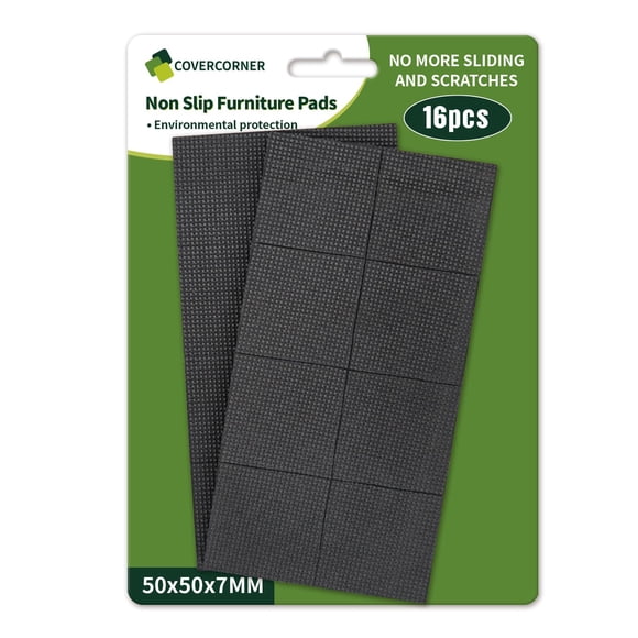 Protectores antideslizantes para muebles Covercorner 16 piezas 5 x 5 cm de goma