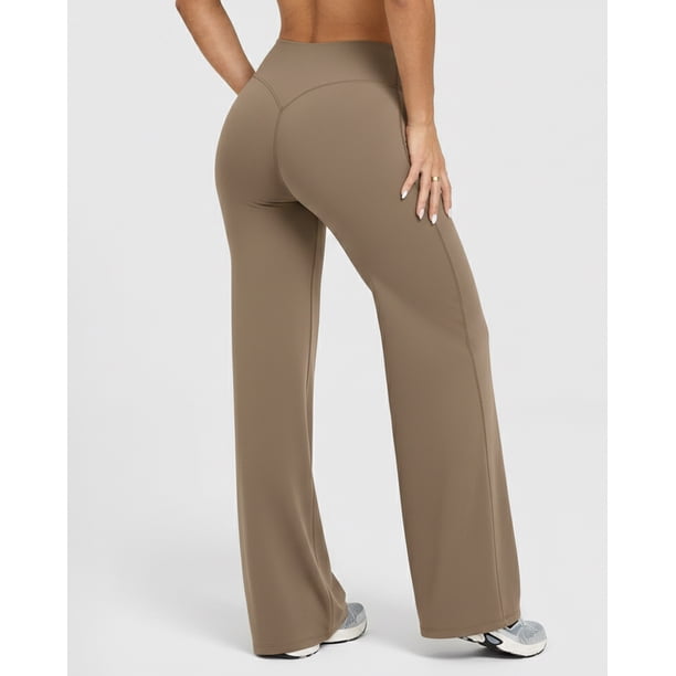 Pantalón Palazzo Mujer Tiro Alto Elasticado Casual
