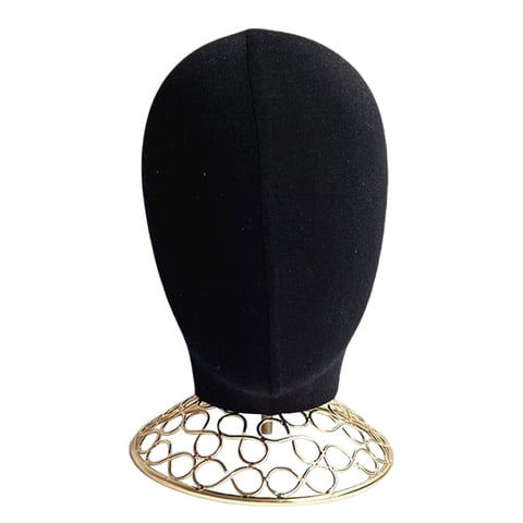 Magideal - Cabeza De Maniquí Multifuncional Para Hacer Pelucas, Soporte De Exhibición De Sombreros Para El Hogar Y Salón De Belleza O Tienda, Base Fuerte, Altura