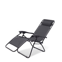 Genérico - Silla Plegable De Descanso Para Terraza Playa Color Negro