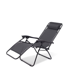Genérico - Silla Plegable De Descanso Para Terraza Playa Color Negro