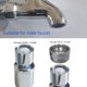 thumbnail image 4 of Aireador para grifo BOARNE giratorio 360° con 3 adaptadores, cromo, 4 of 5