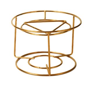 Magideal - Soporte Para Olla Con Alcohol, Soporte Redondo De Acero Inoxidable, Quemador De Espíritu Estable, Soporte Compacto Para Horno Para Picnic, Senderismo, Oro