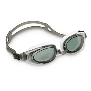 Lentes De Agua Intex Anteojos Natación Water Sport Goggle Gris Blanco