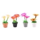 thumbnail image 3 of 4 Piezas Mini Planta En Maceta Decoración Miniatura Casa De Muñecas Flores 1 12 Escala, 3 of 5