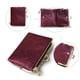 thumbnail image 4 of Monedero pequeño RFID para mujer, compacto, plegable, de piel, estilo vintage, con cremallera y cierre de boquilla., 4 of 6