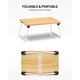 thumbnail image 5 of Soporte plegable para ordenador portátil, mesa de cama, mesa, bandeja de madera de lujo, 5 of 6