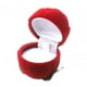 thumbnail image 5 of Bonita Caja De Anillo, Joyero De Terciopelo Para Boda, Anillo De Compromiso, Día De San Valentín, Rosa Roja, 5 of 5