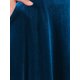 thumbnail image 5 of INSPIRE CHIC Falda Larga de Terciopelo para Mujer Cintura Alta Elegante Noche Formal Cóctel Faldas Línea A con Cinturón S Azul Verde, 5 of 6