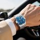 thumbnail image 2 of Reloj OLEVS Cronógrafo YPFG5639 Cuadrado Azul 30M, 2 of 3