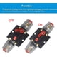 thumbnail image 2 of Disyuntor de audio de 30 A, 40 A, 50 A, 60 A, 80 A, 100 A, 150 A, portafusibles en línea para estéreo de automóvil, inversor, reinicio manual, 12 V-24 V CC, para protección de sistemas de audio automo, 2 of 7