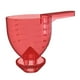 thumbnail image 2 of Embudo Con Cuchara Medidora, Cuchara Para Botella De Especias Multifuncional Profesional, Color Rojo, 2 of 3