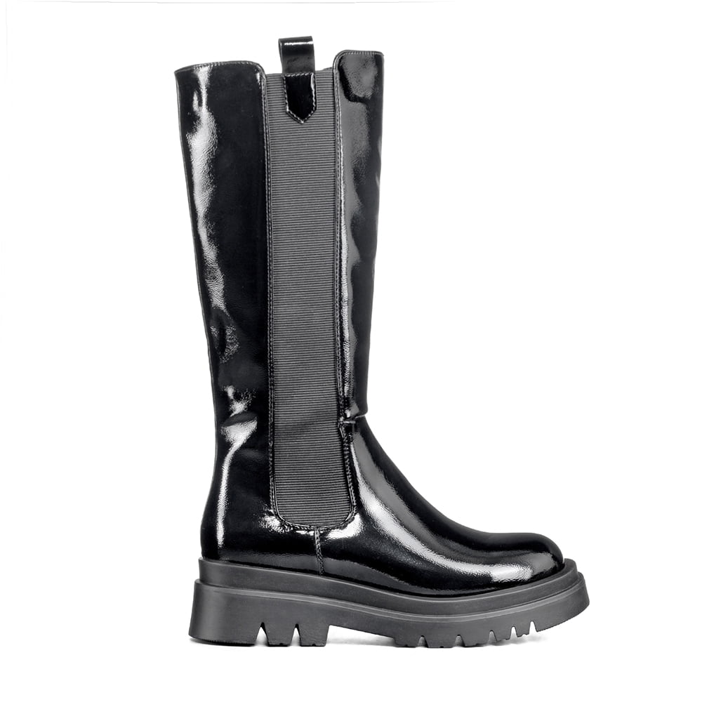 Botas Largas Mujer Eco Cuero Plataforma De Moda Weide Dh88