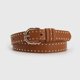 thumbnail image 1 of Cinturón Mujer Con Tachas Hebilla Básica Estilo Casual marron Talla Única, 1 of 4