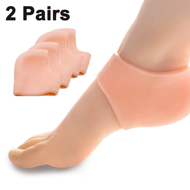 Protector de talón de silicona, resistente y transpirable, copas para aliviar rápidamente el dolor de talón, para hombres y mujeres.
