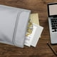 thumbnail image 3 of Bolsa de documentos ignífuga, porta sobres ignífugo e impermeable, protege tus objetos de valor, documentos, dinero, joyas, cremallera para máxima protección, 3 of 8