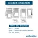 thumbnail image 5 of Soportes para barandal de escalera de vinilo Weatherables, juego superior e inferior, 5 of 8