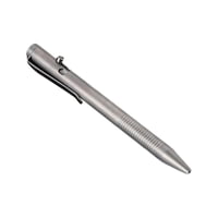 Magideal - Bolt Action Pen Aleación De Escritura 0.5 Mm Punta Fina Rollerball Pen Bolígrafo Retráctil Para Mujeres Hombres Coleccionistas Oficina Firma , Esmerilado Escarchado