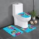 thumbnail image 1 of Juego de 3 Alfombras de Baño de Terciopelo Coral Los Jóvenes Titanes en Acción, 1 of 6
