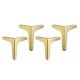 thumbnail image 1 of 4 X Hierro Metal Muebles Patas Sofá Pies Silla Armario Mesa 17cm Dorado, 1 of 5