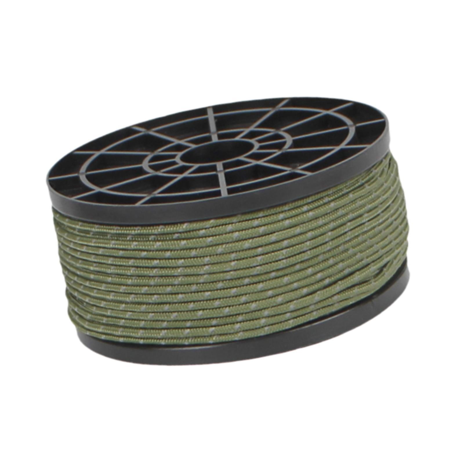 Ioensy - Cuerda Guía Para Tienda De Campaña, Multiusos, Reflectante, Para Mochileros, Lona De Pesca, Color Verde