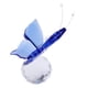 thumbnail image 2 of mariposa voladora de cristal con adorno de cristal tallado en forma de bola azul, 2 of 5
