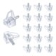 thumbnail image 1 of 90 piezas de soportes de estante transparentes, pasadores de estante de 3 mm para gabinetes, clips de soporte para muebles de cocina, estanterías, armarios, 1 of 5