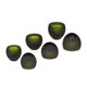 thumbnail image 1 of Auriculares Knox Gear de silicona de 4 mm de diámetro, color negro, 3 pares, 1 of 9