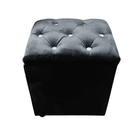 Muebles Rimar - Pouf Baul Negro Diamante 40*33*45 Rimar