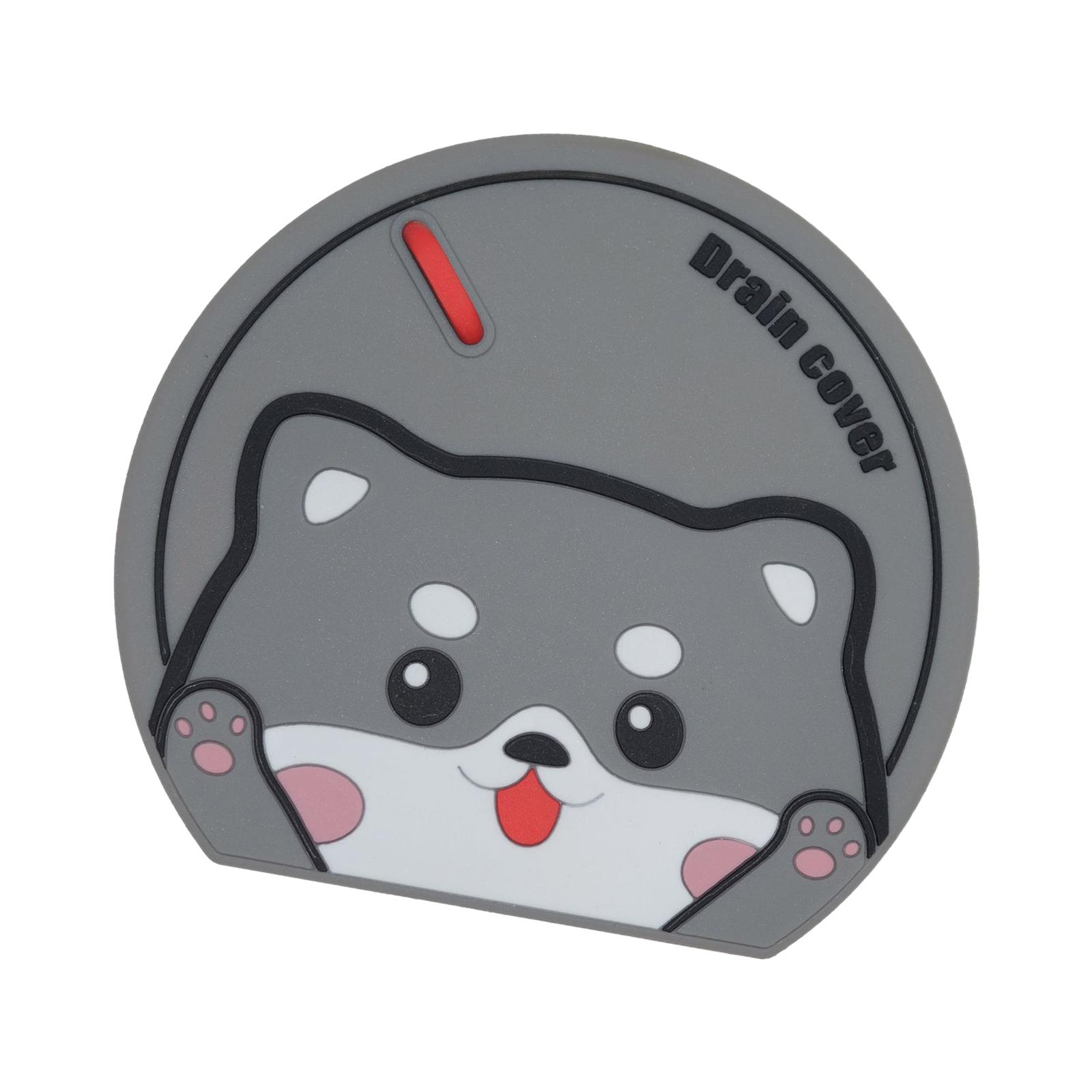 Bothyi - Tapa De Drenaje De Piso, Tapones De Bañera Multiusos Reutilizables Para Dormitorio, Cocina, Bañera, Gato, Gris